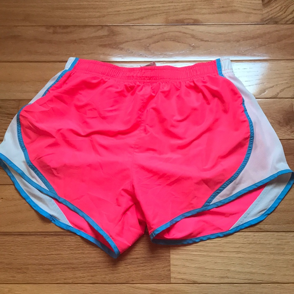 Fluorescent pink running shorts!